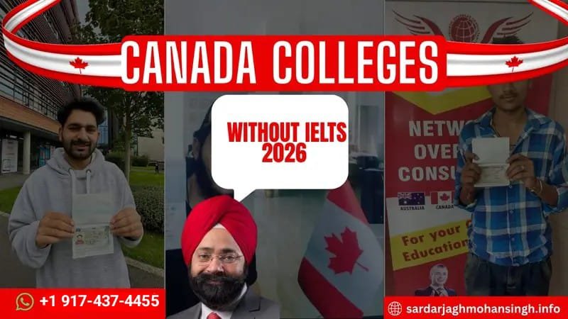 Canada colleges without IELTS 2026