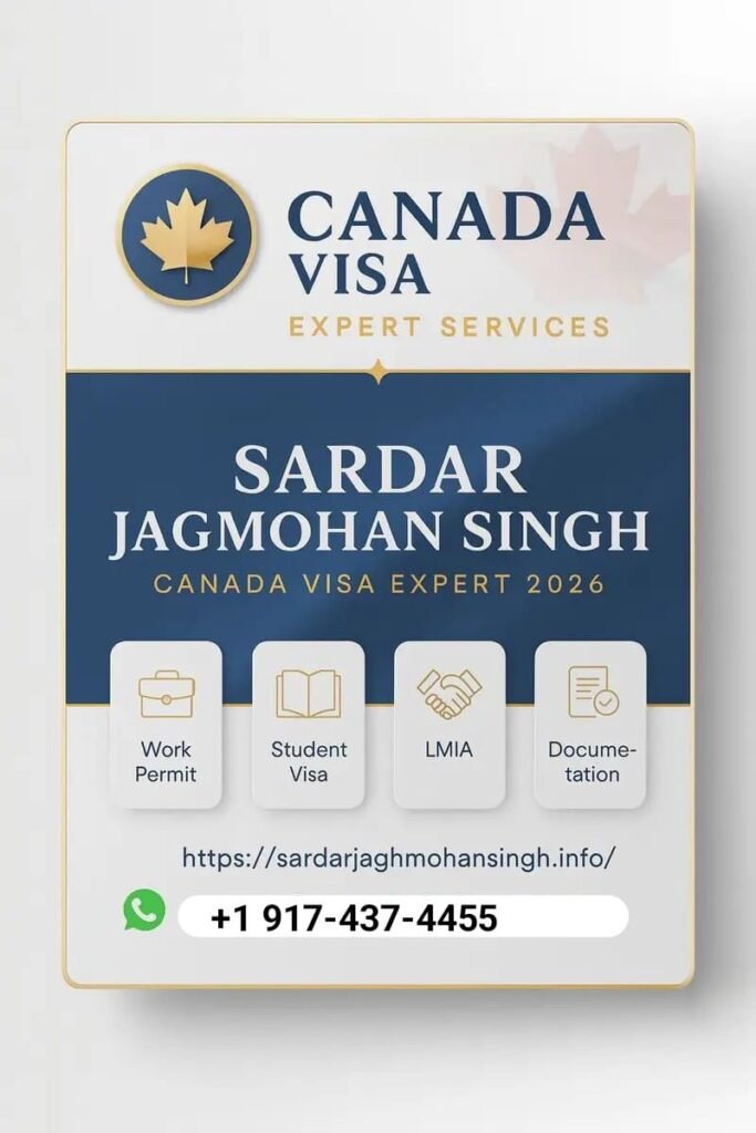 
 Sardar Jagmohan Singh Canada Visa

