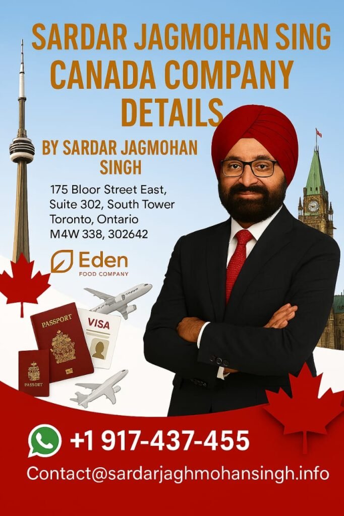 Sardar Jagmohan Singh Canada Company Details
